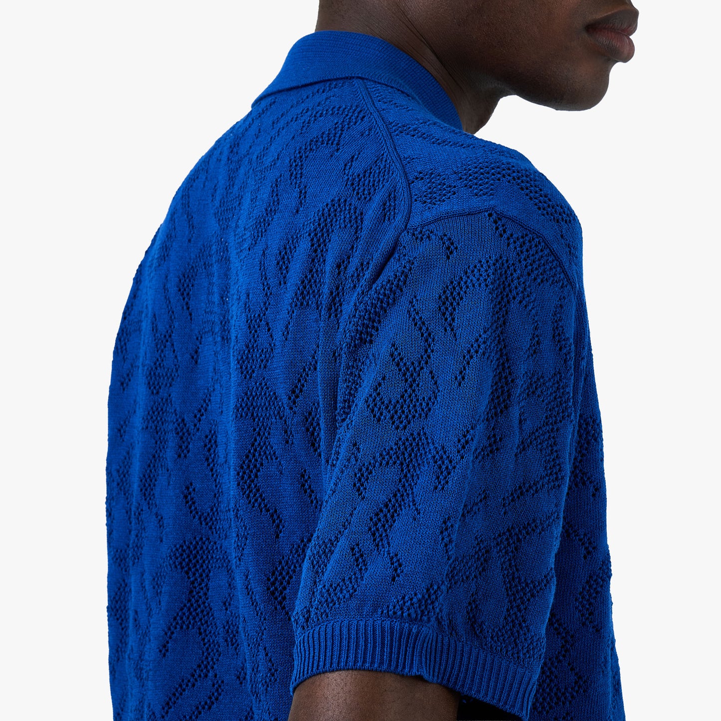 Polo en maille BEAMS calibre 12 / Bleu roi