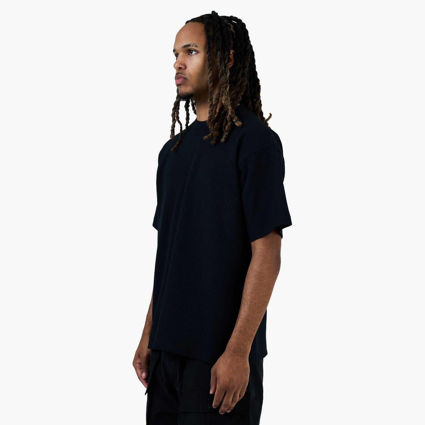 BEAMS Stretch Thermal T-Shirt / Black