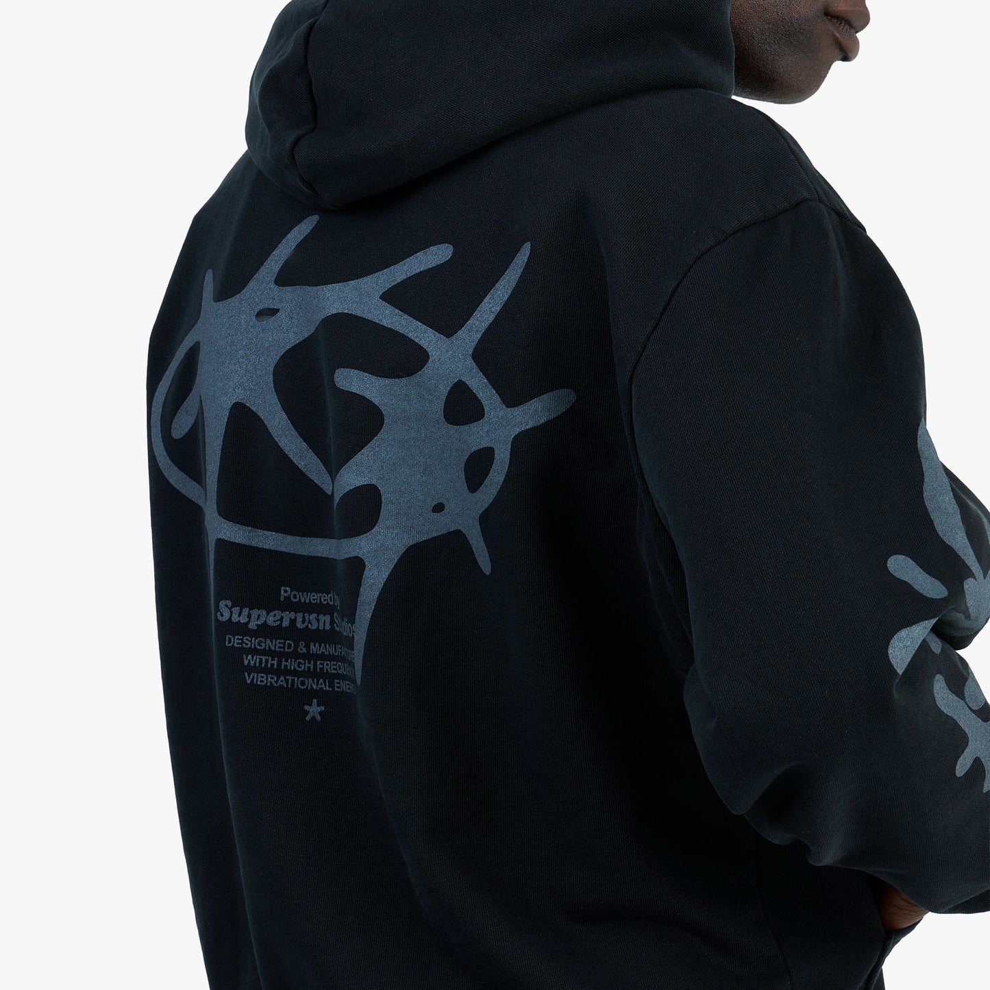 Sweat à capuche Supervsn Studio Star / Noir vintage