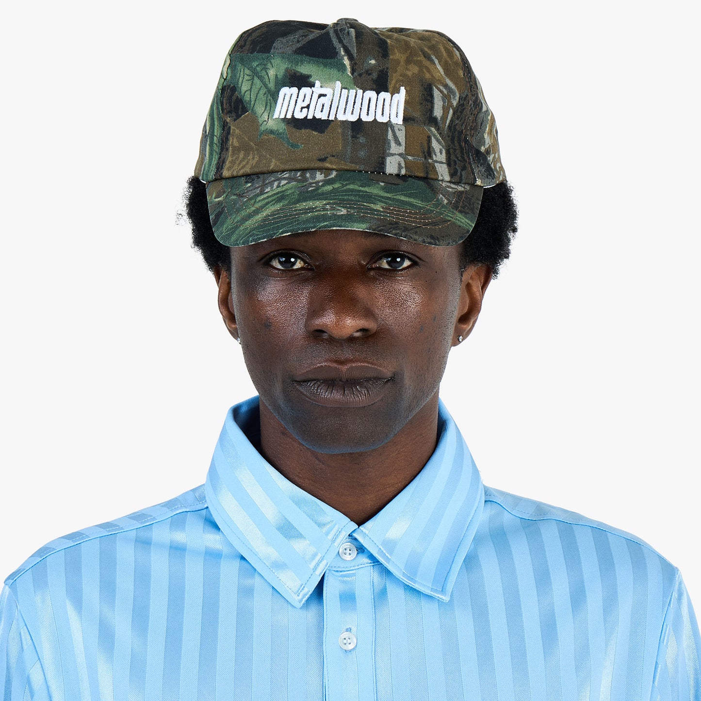 Metalwood Metal Logo 5-Panel Hat / Real Leaf Camo