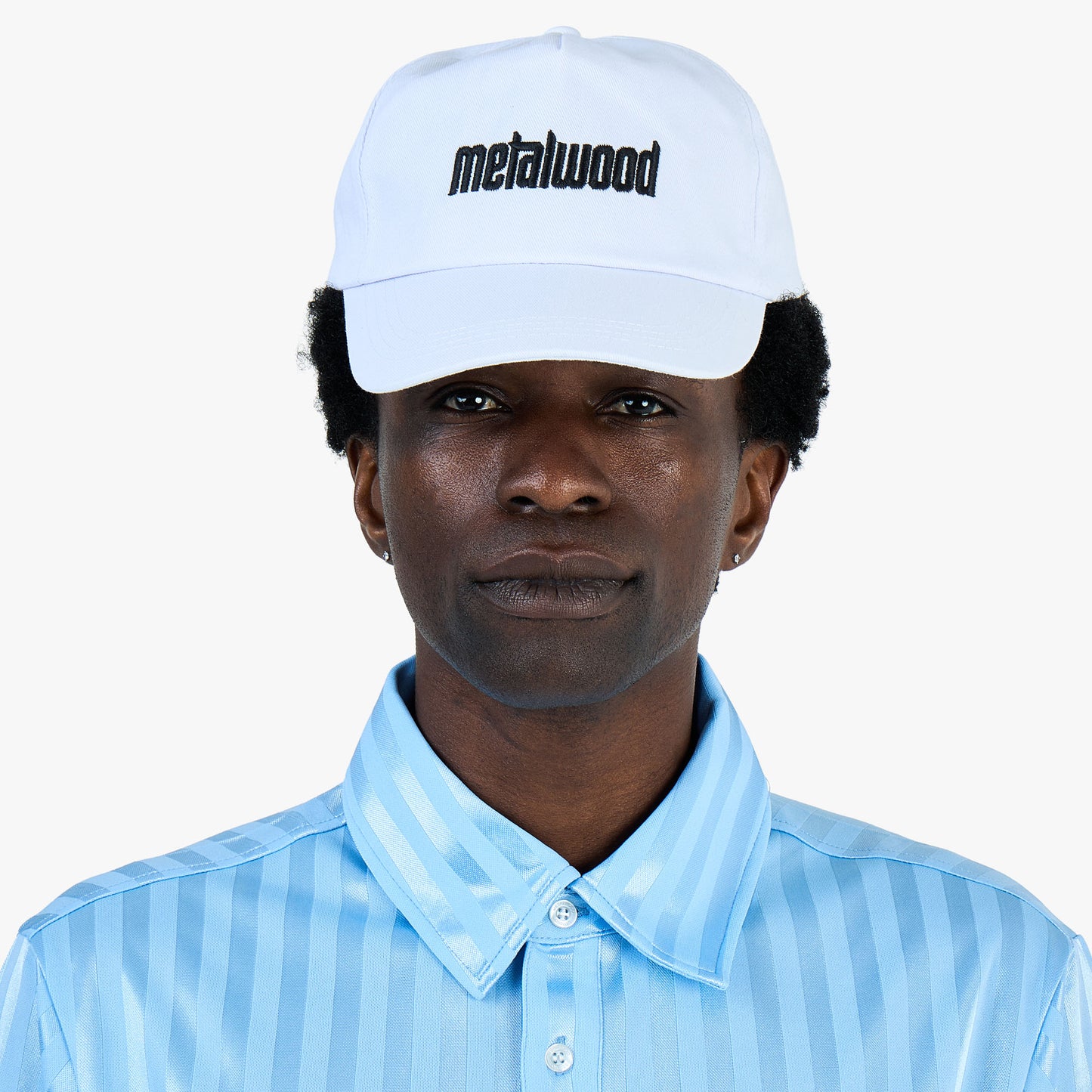 Casquette 5 panneaux Metalwood Metal Logo / Blanc