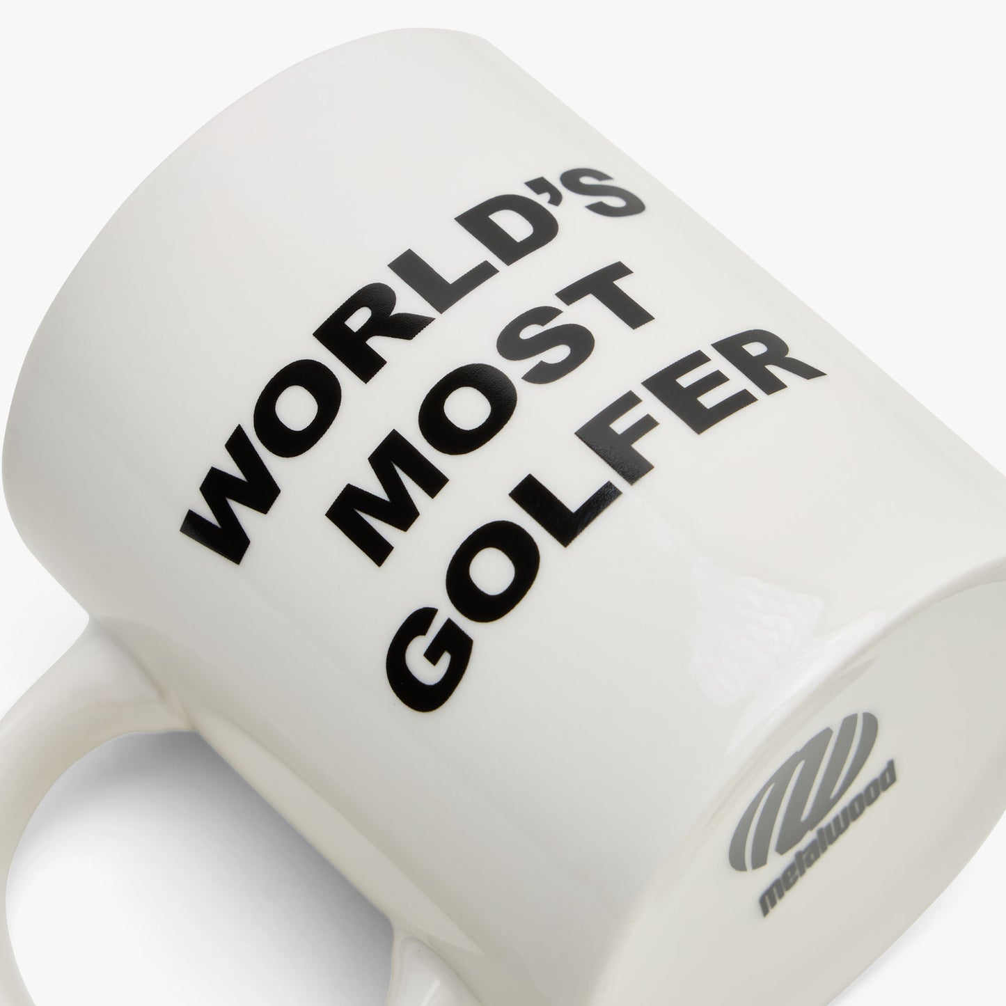 Metalwood World's Most Golfer Mug / White