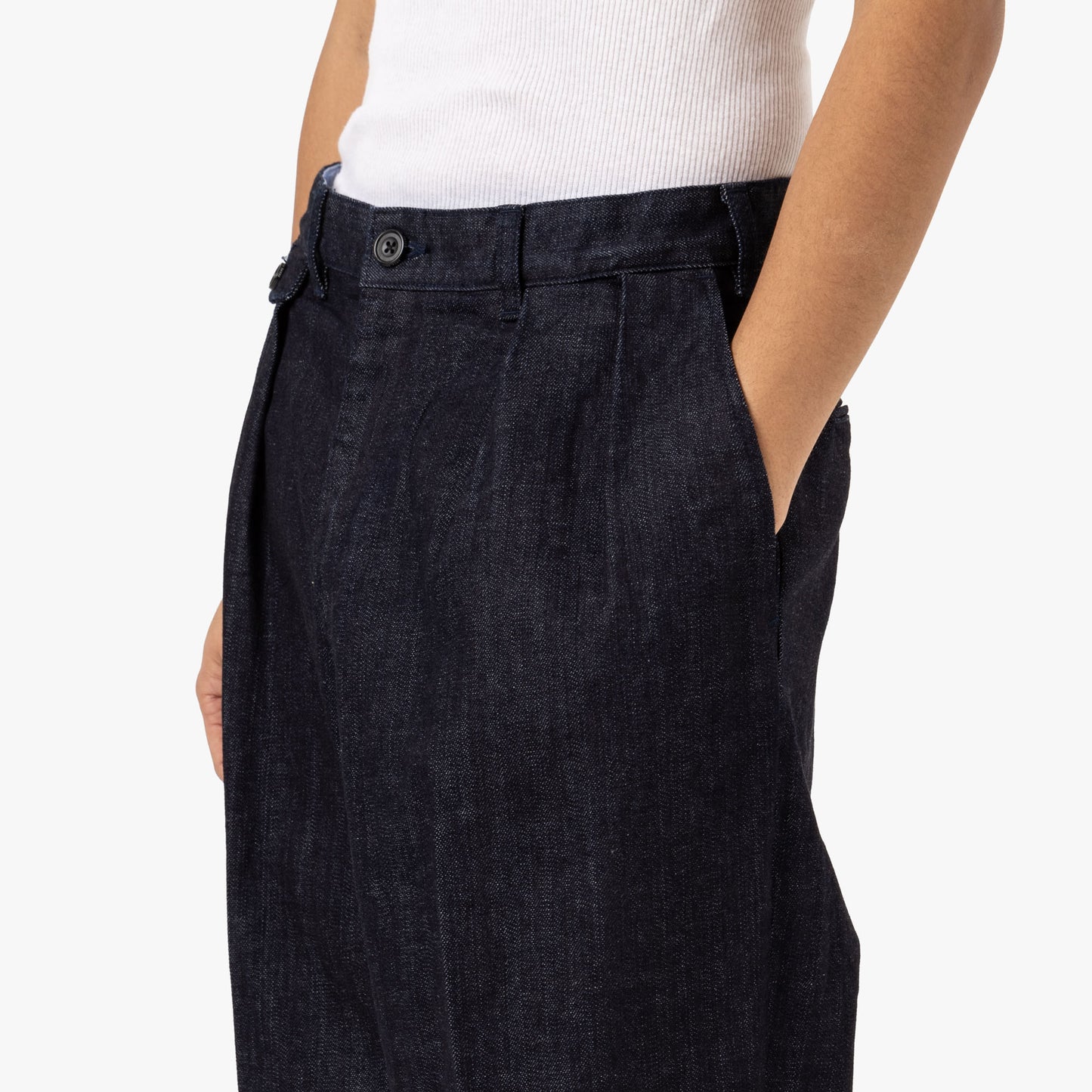 Beams Plus 2 Pleats Tapered Denim / Indigo