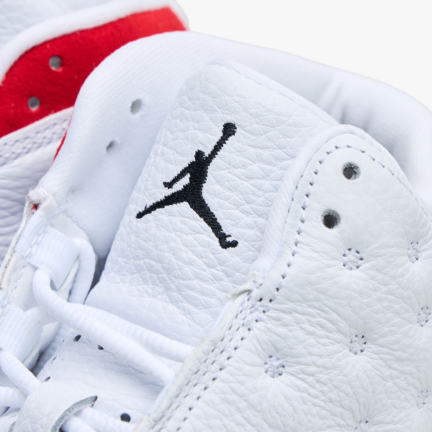 Jordan 13 Retro White / Black - True Red