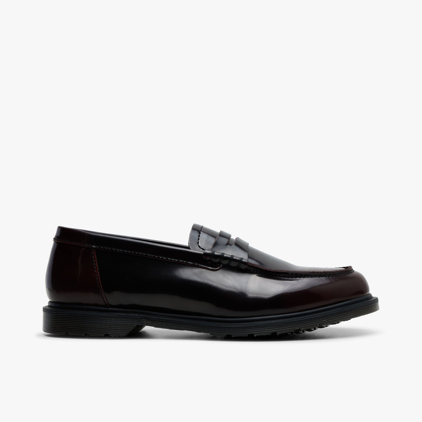 Dr. Martens Mayfare Rub Off Leather Penny Loafers / Arcadia Rouge Cerise