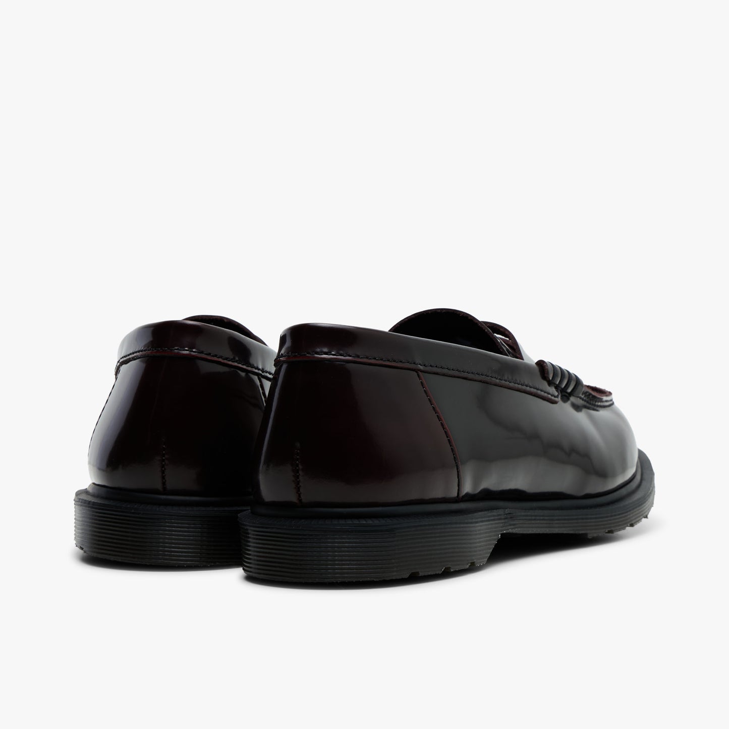 Dr. Martens Mayfare Rub Off Leather Penny Loafers / Arcadia Rouge Cerise