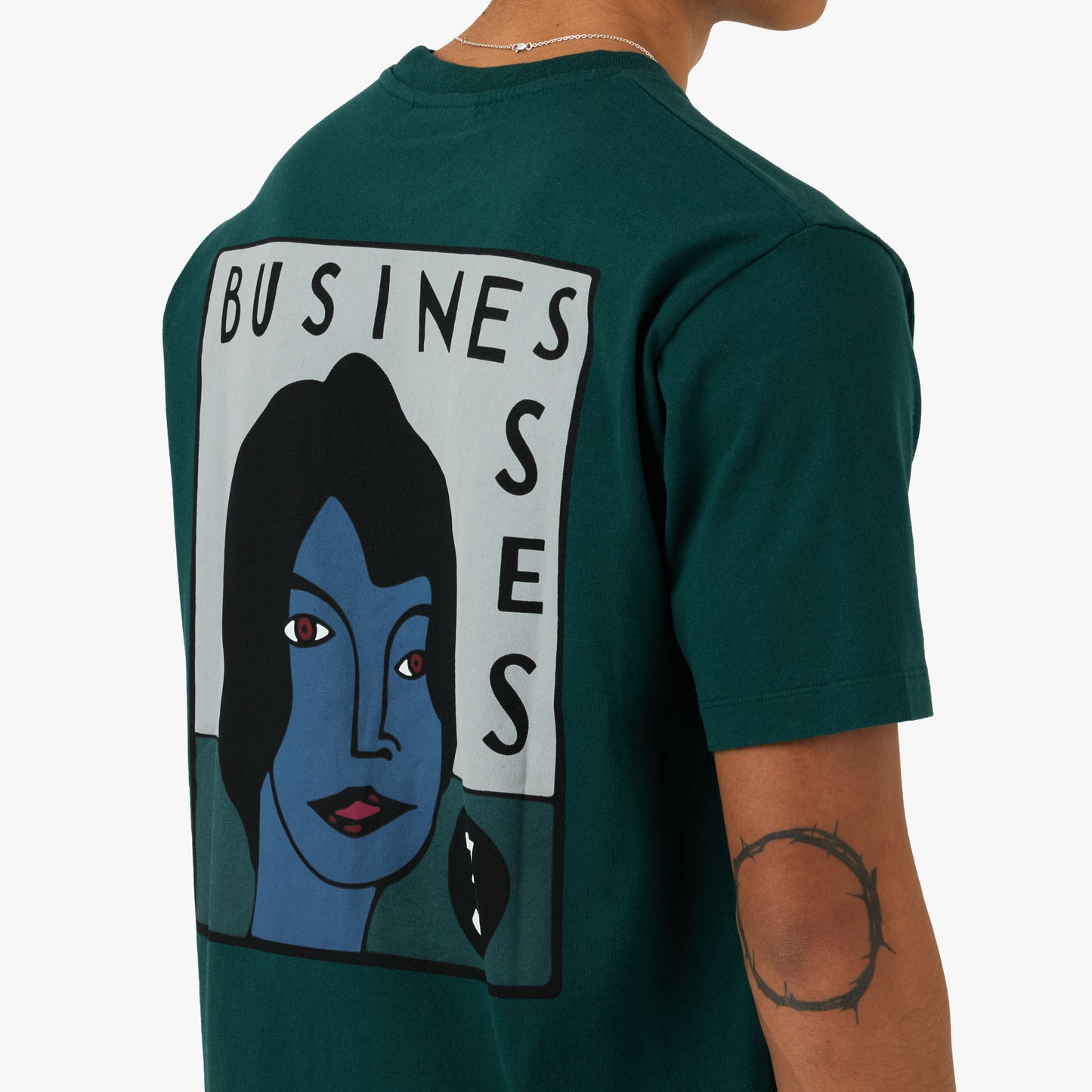 by Parra Nothing Please T-Shirt Pine Green