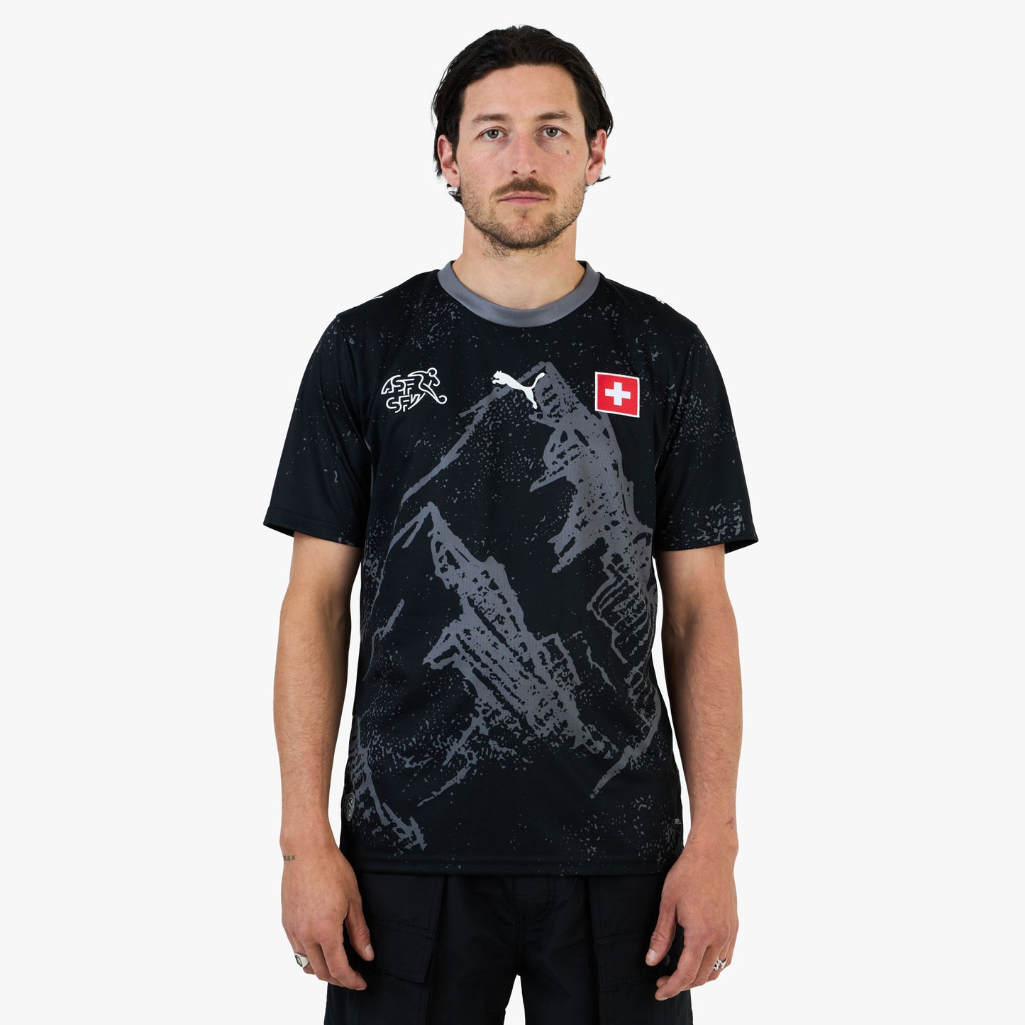 PUMA x Salehe Bembury Maillot Gardien Suisse Réplique PUMA Noir / Gris Foncé Froid