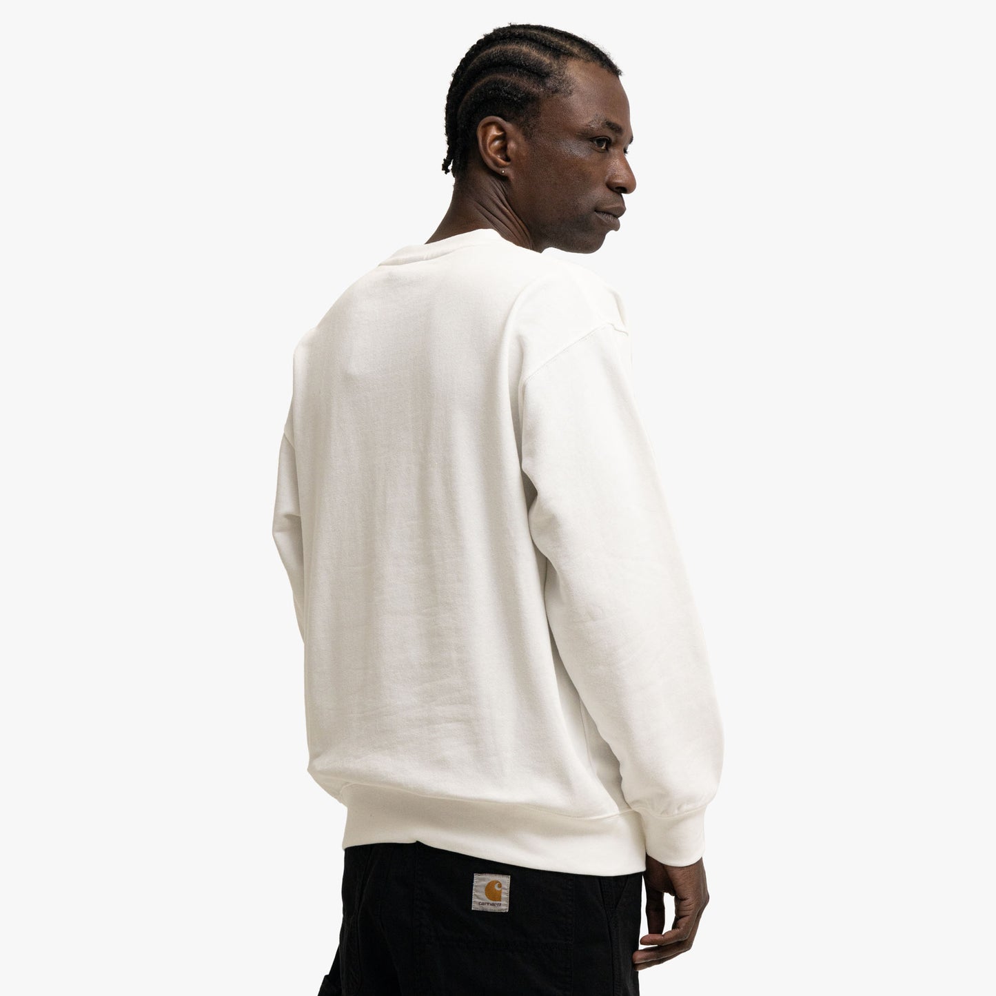 Manastash Collegiate Crewneck Blanc