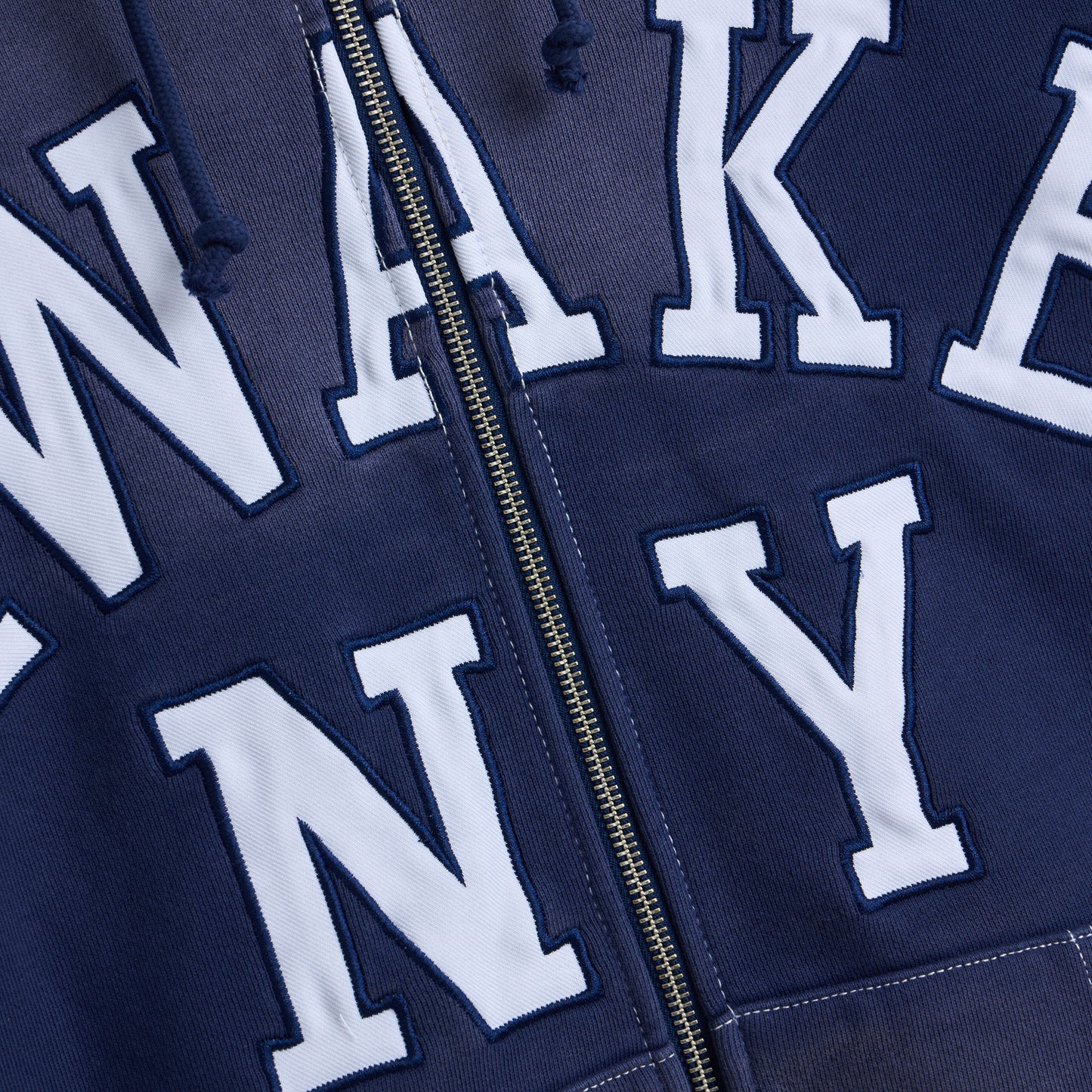 Awake NY Collegiate Arch Zip Hoodie / Navy