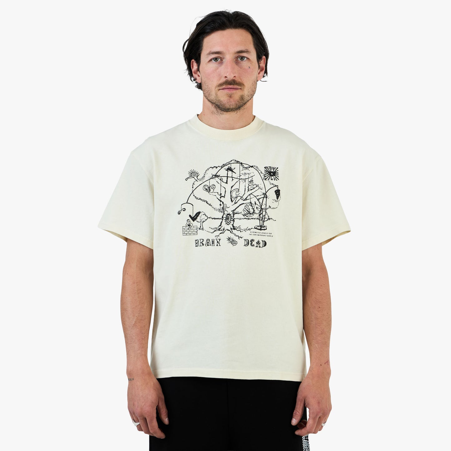 Brain Dead Oracle T-Shirt / Natural