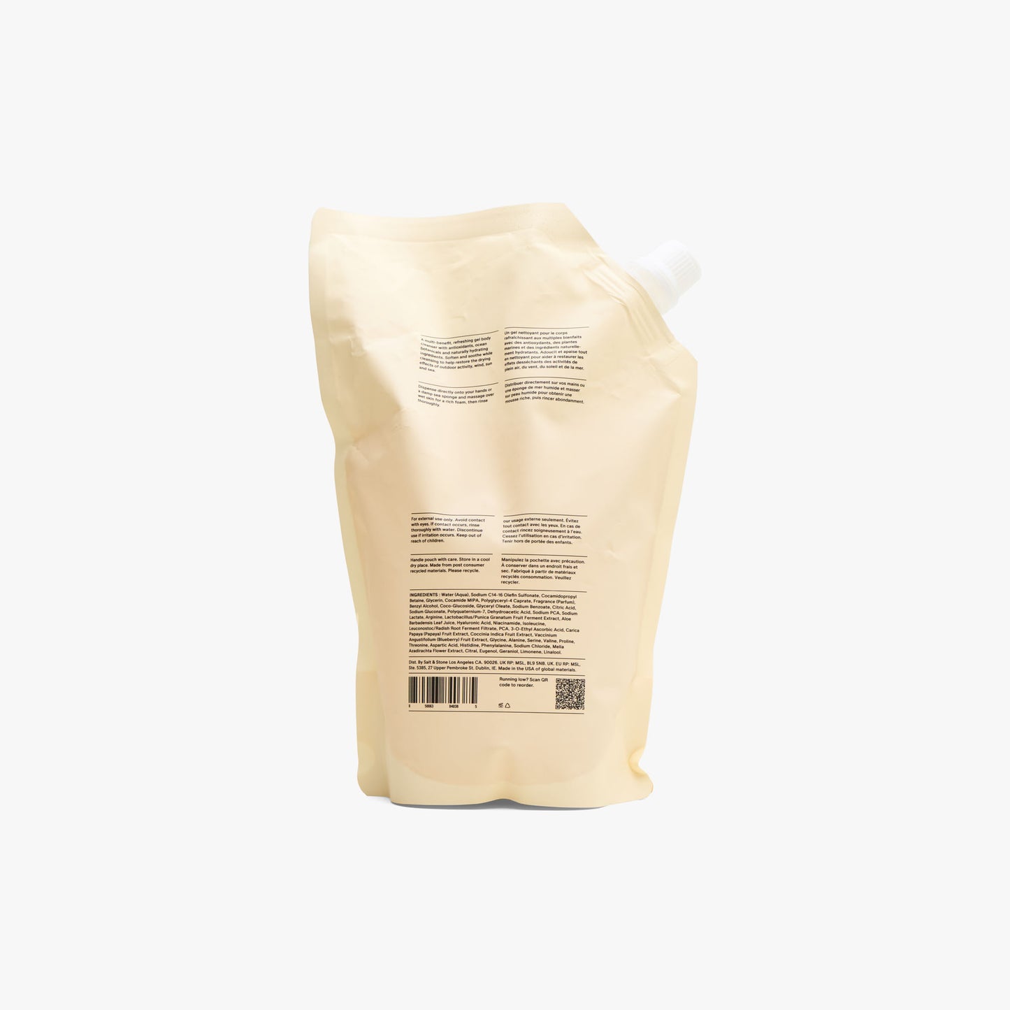 Recharge de Gel Douche SALT & STONE / Néroli & Basilic