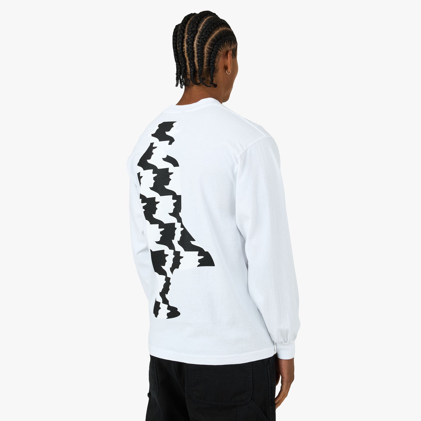 b.Eautiful Silhouette Long-Sleeve T-Shirt White