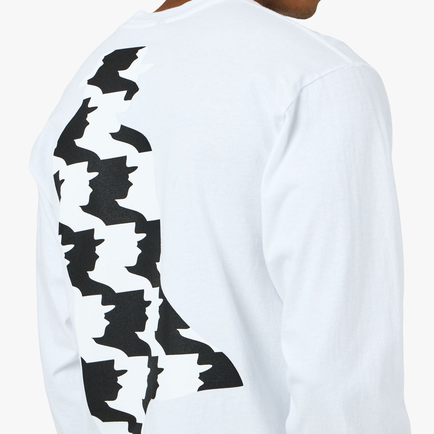b.Eautiful Silhouette Long-Sleeve T-Shirt White