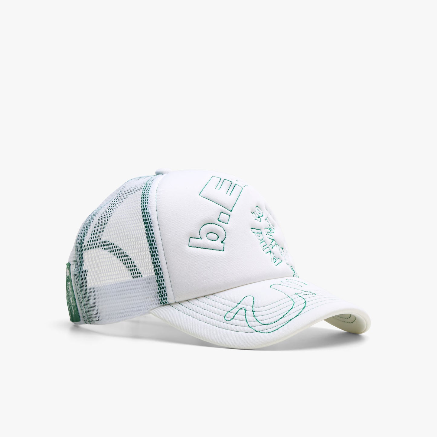b.Eautiful b.i Foam Trucker Hat White / Green