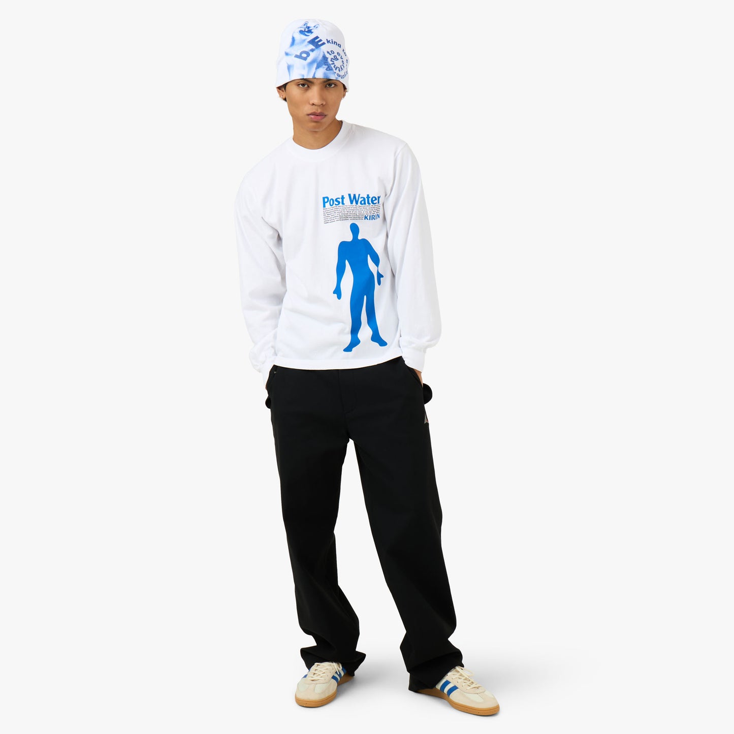 b.Eautiful Post Water Longsleeve Shirt White
