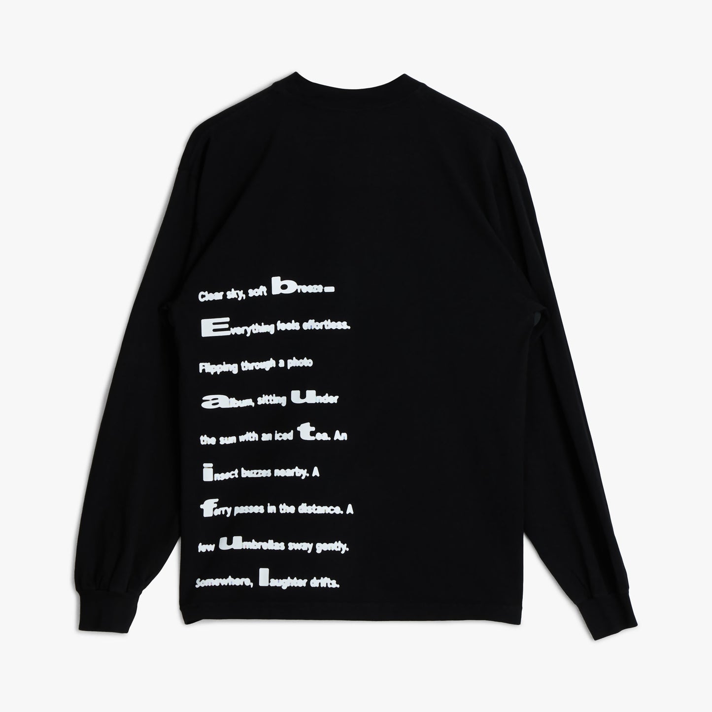 b.Eautiful Poem LS Shirt Black