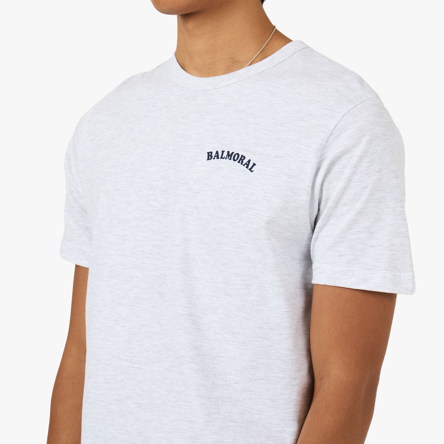 Balmoral Cabin T-Shirt Ash Grey / Navy