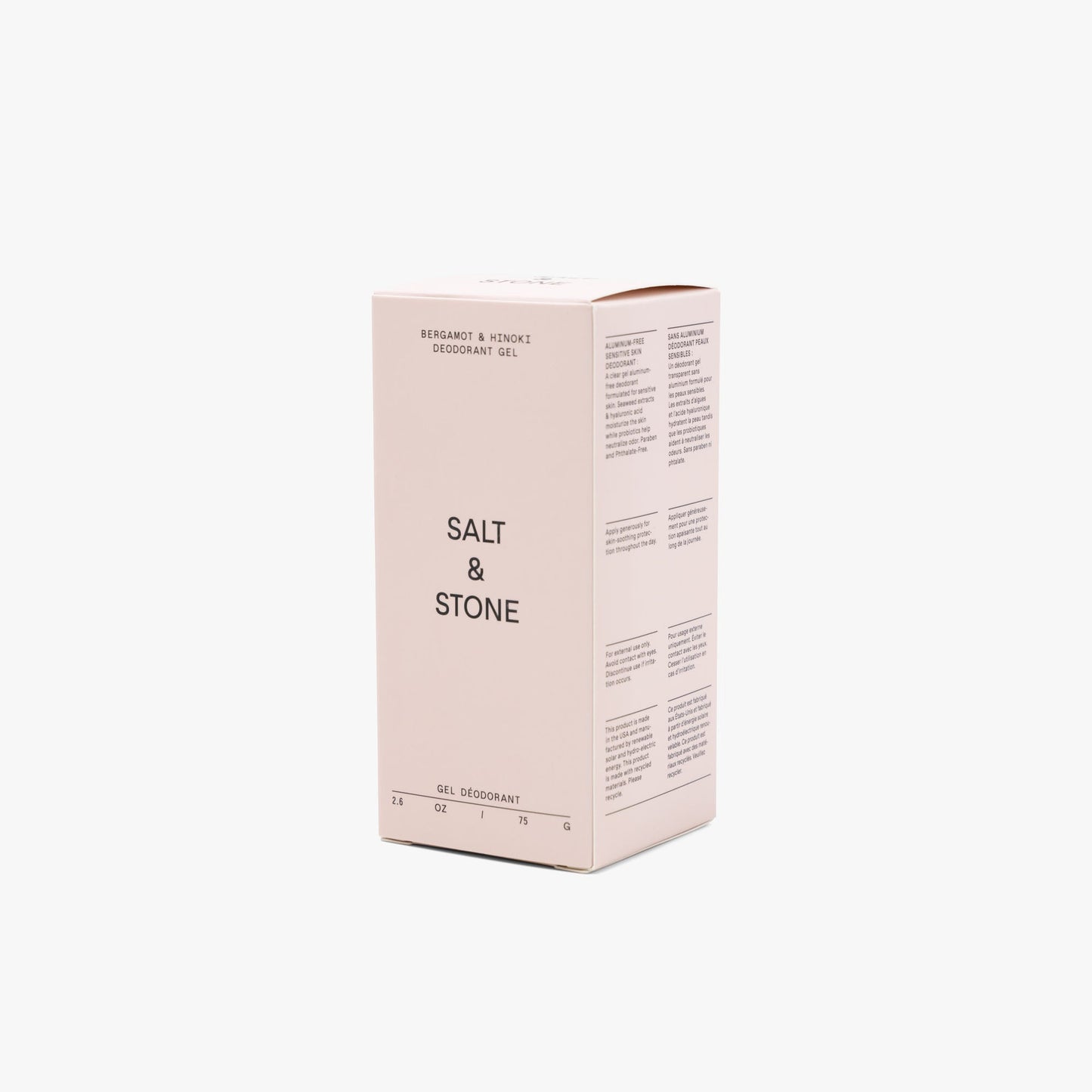 Déodorant Gel Sel et Pierre Bergamote et Eucalyptus