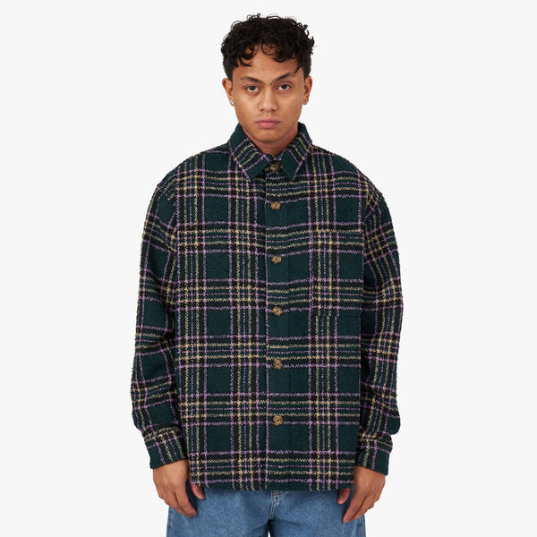 Fucking Awesome Less Heavyweight Flannel Shirt Green / Purple