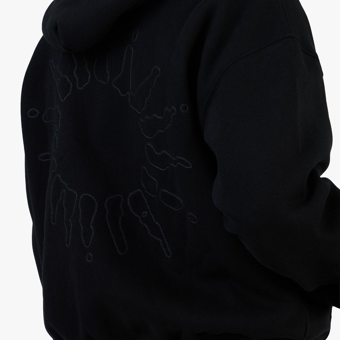 4YE Signature Zip Hoodie Black / Black