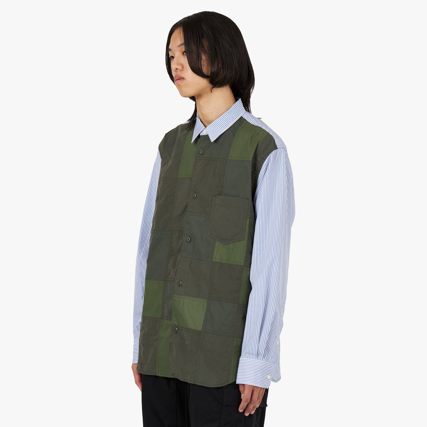 COMME des GARÇONS HOMME Chemise en tissu multiple / Mélangé