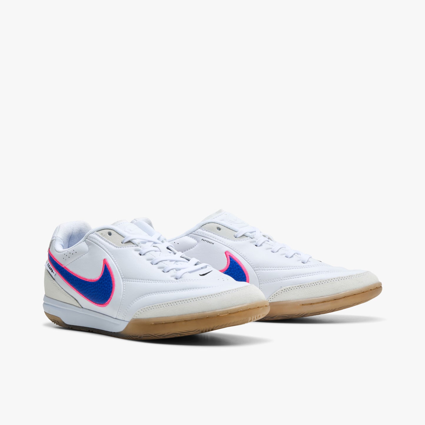 Nike Tiempo Streetgato Blanc / Bleu vif - Explosion Rose