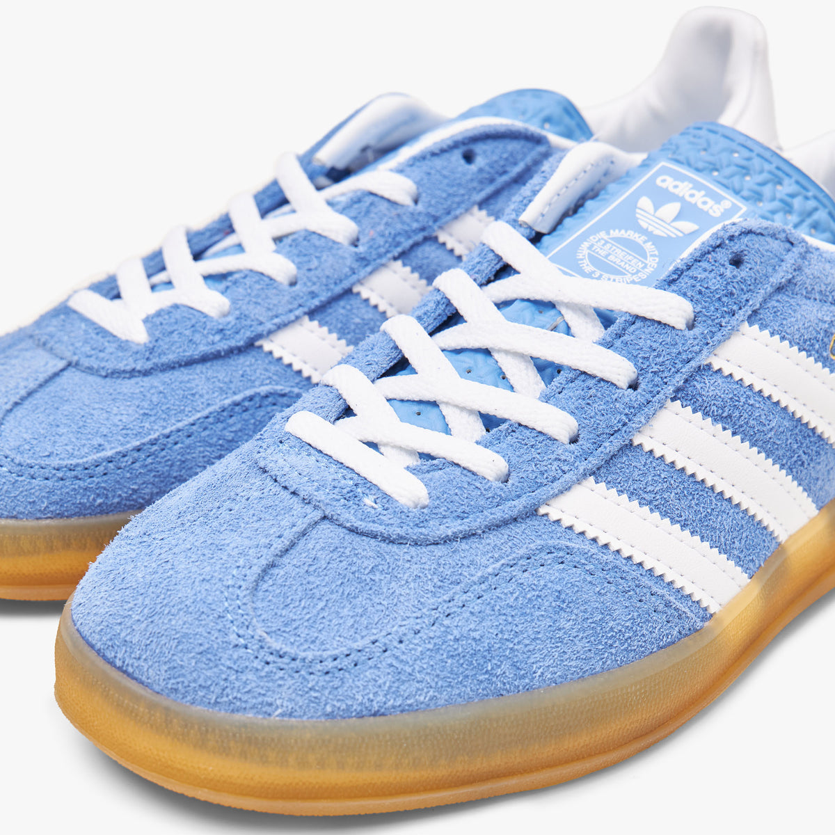 adidas Originals Femmes Gazelle Intérieur Bleu Fusion / Blanc Nuage - Gomme