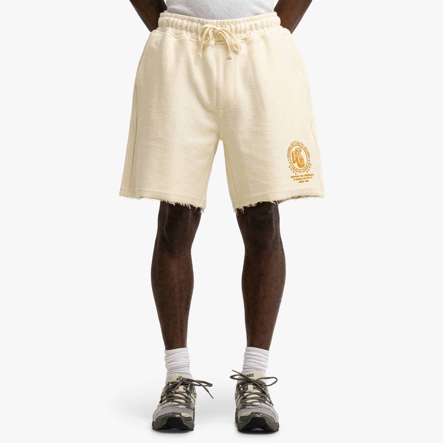 Honor The Gift Race Short Blanc
