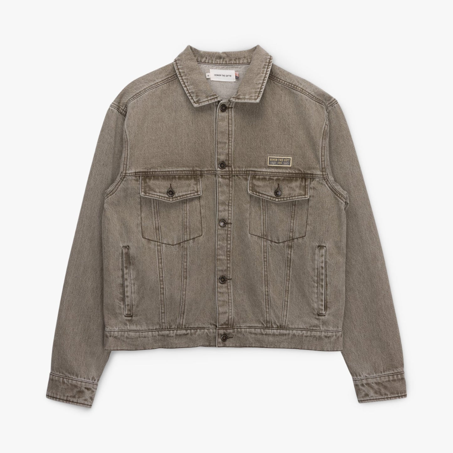 Honor The Gift Washed Twill Trucker Jacket / Taupe