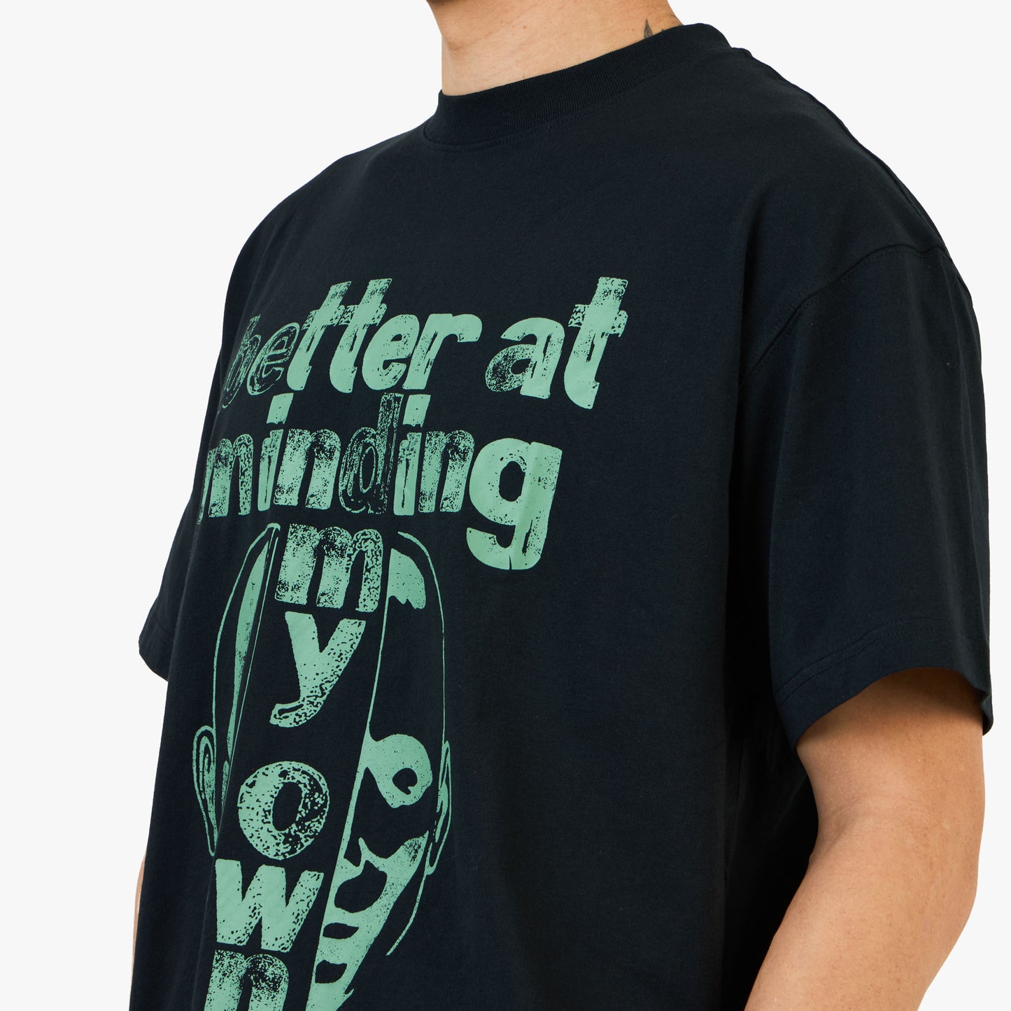 T-Shirt Honor The Gift Better At Minding My Own / Noir