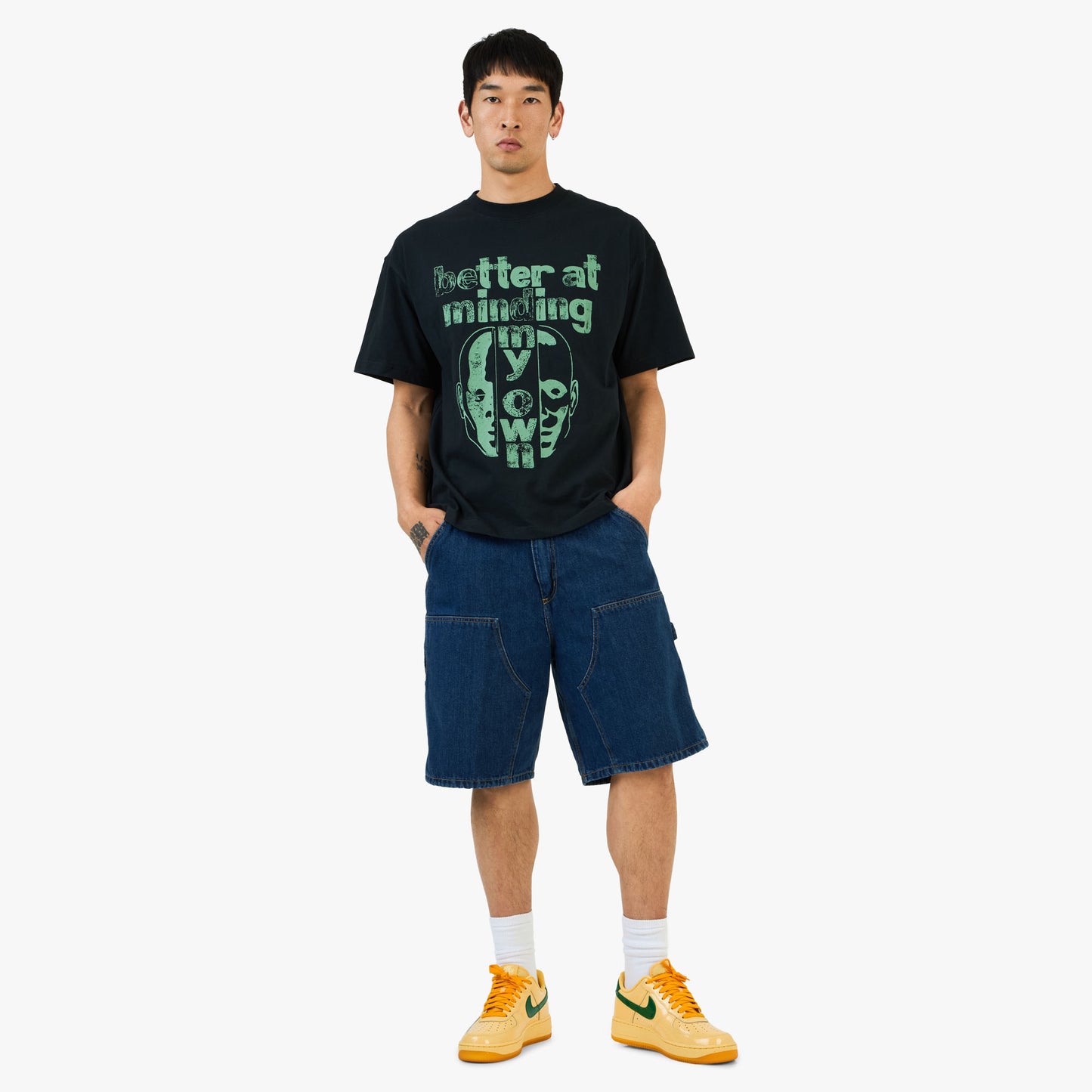 T-Shirt Honor The Gift Better At Minding My Own / Noir