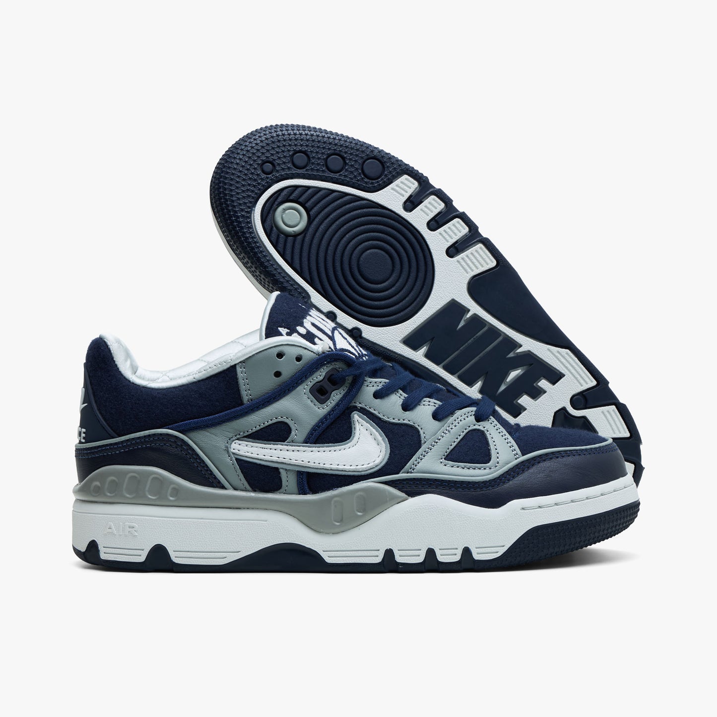 Nike x NIGO Air Force 3 Low SP Bleu marine nuit / Blanc cassé - Gris