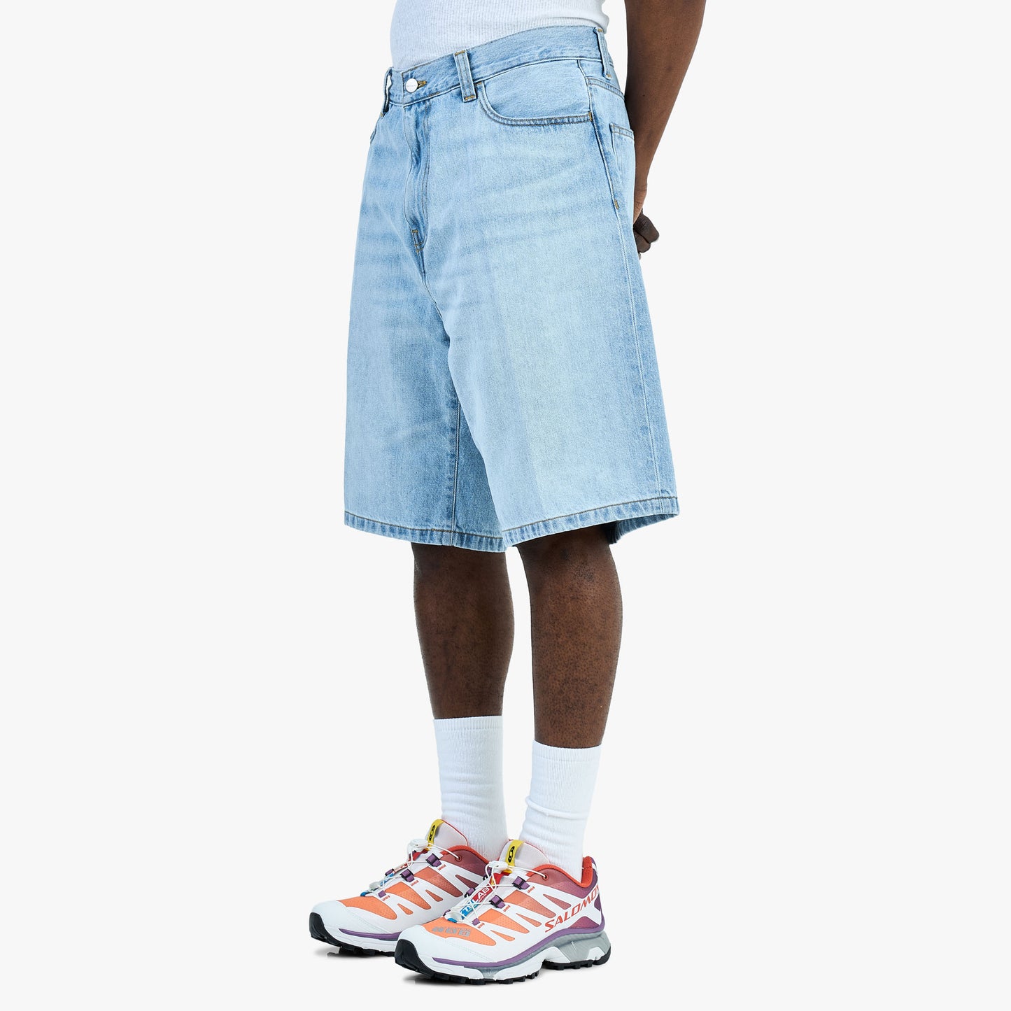 Carhartt WIP Landon Short Blue / Heavy Worn Bleached