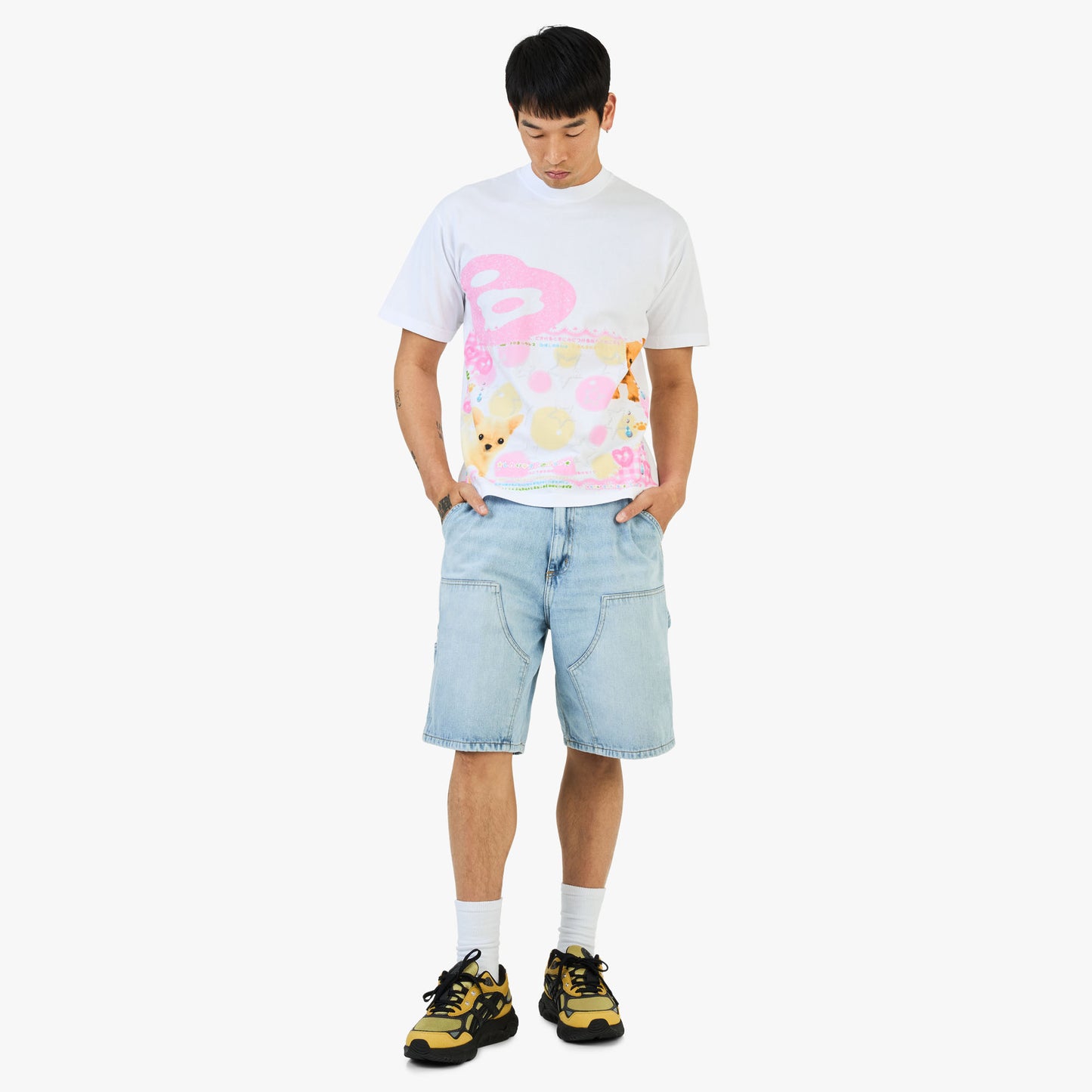 Carhartt WIP Double Knee Short Blue / Stone Washed