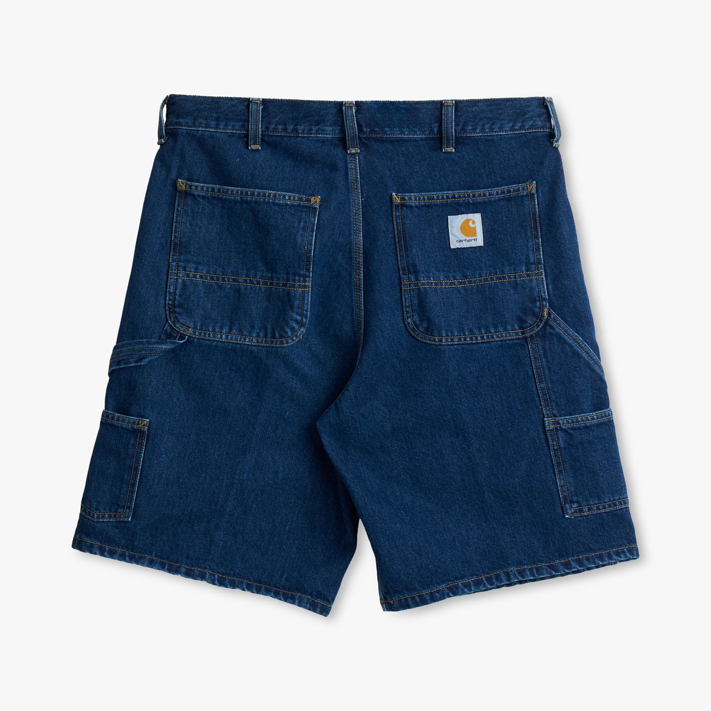 Carhartt WIP Double Knee Short Blue / Heavy Worn Bleached