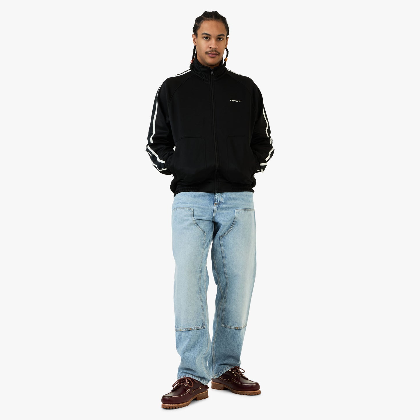 Carhartt WIP Bolar Sweat Jacket Noir / Wax