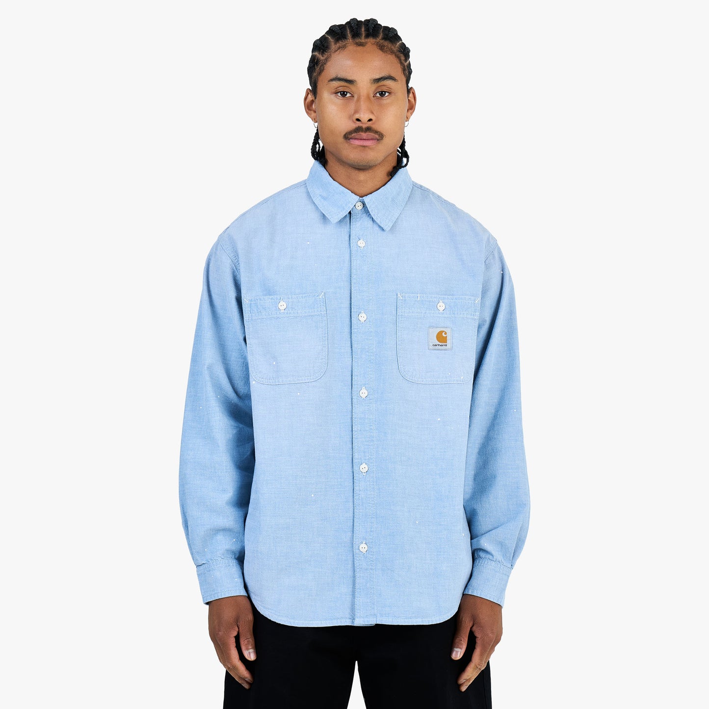 Carhartt WIP Longsleeve Painter Shirt Blue / Splatter