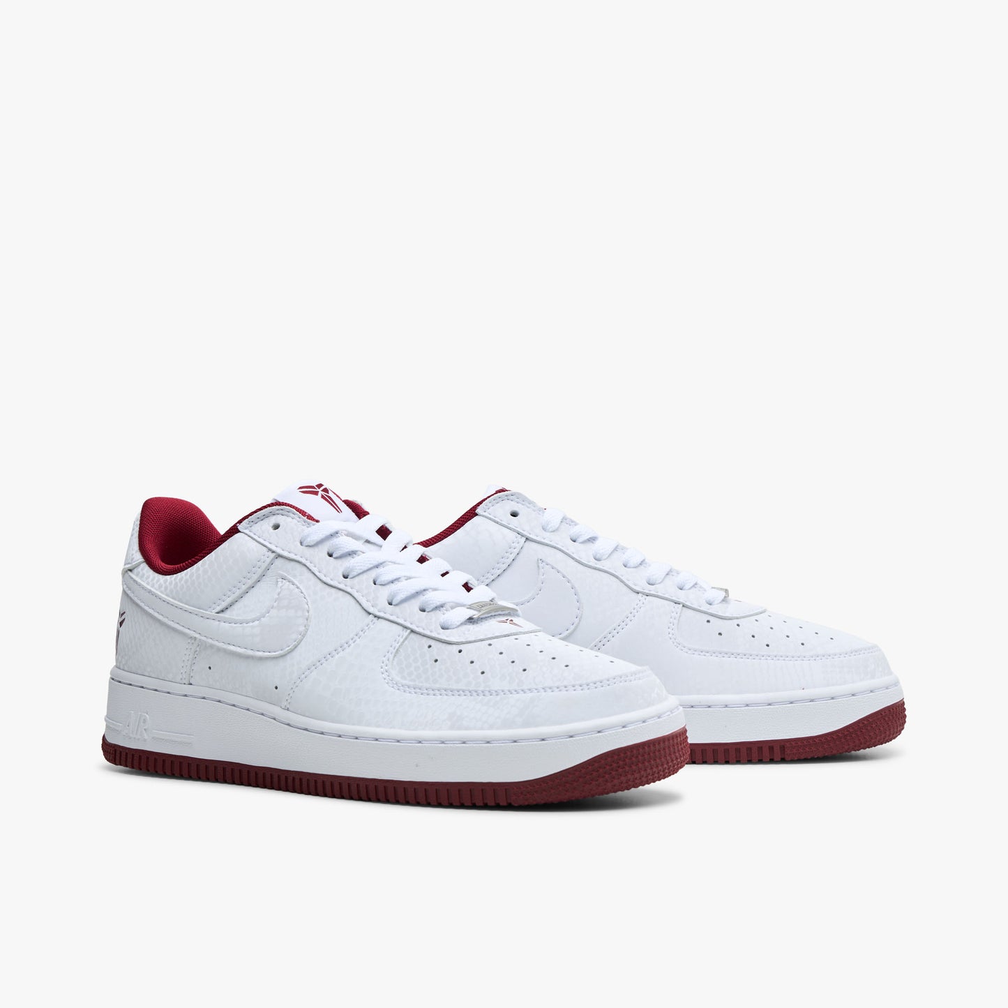 Nike Kobe Air Force 1 Low Blanc / Rouge équipe