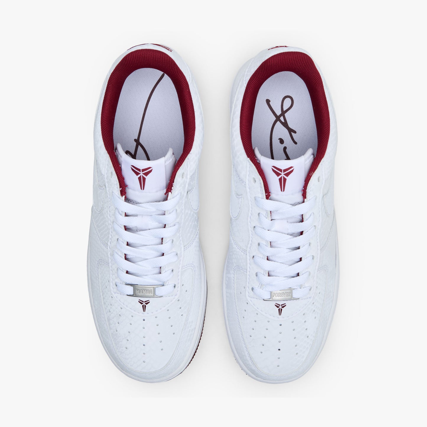 Nike Kobe Air Force 1 Low Blanc / Rouge équipe