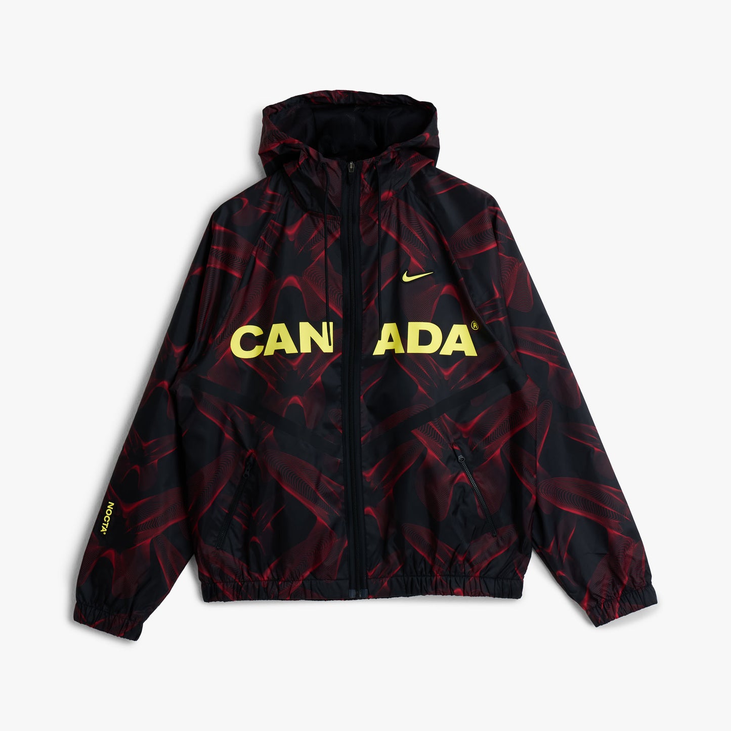 Nike x Canada x NOCTA Anthem Jacket Black / University Red - Sonic Yellow
