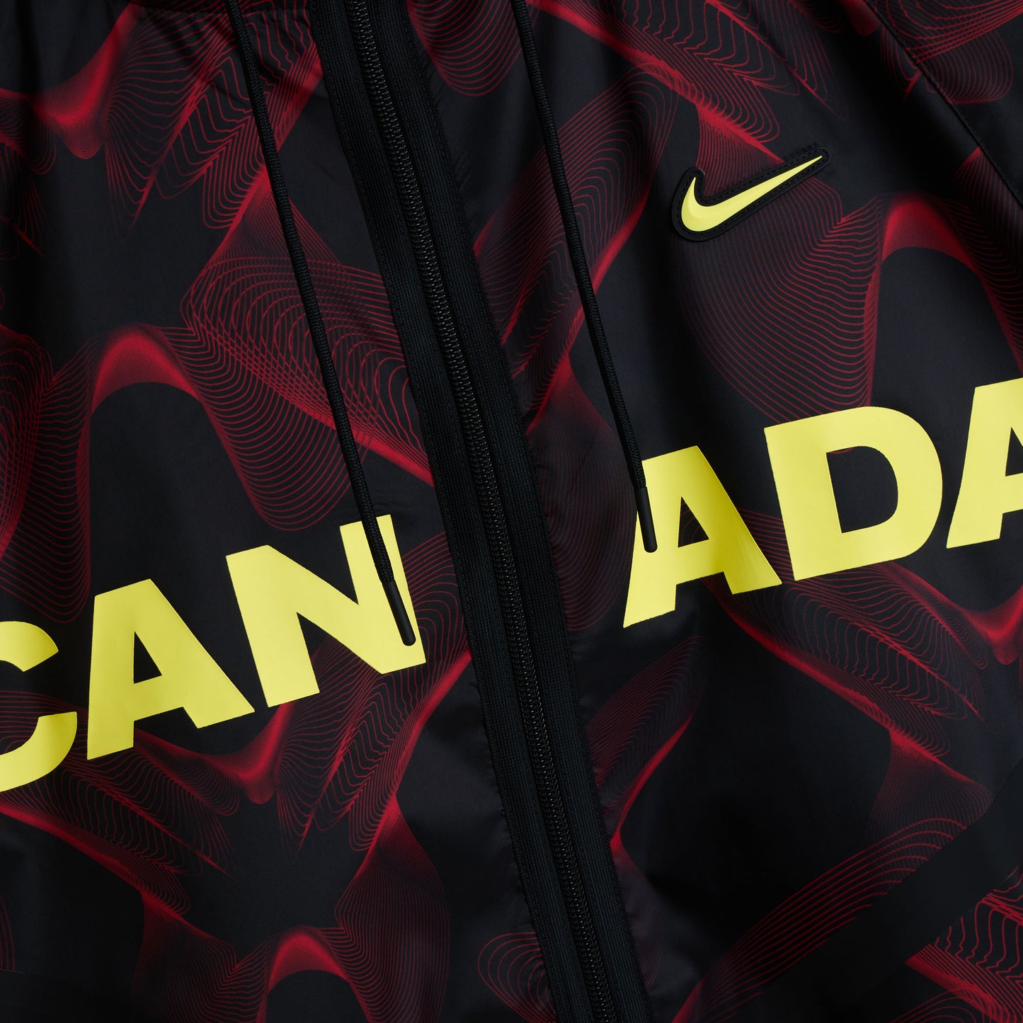Nike x Canada x NOCTA Anthem Jacket Black / University Red - Sonic Yellow