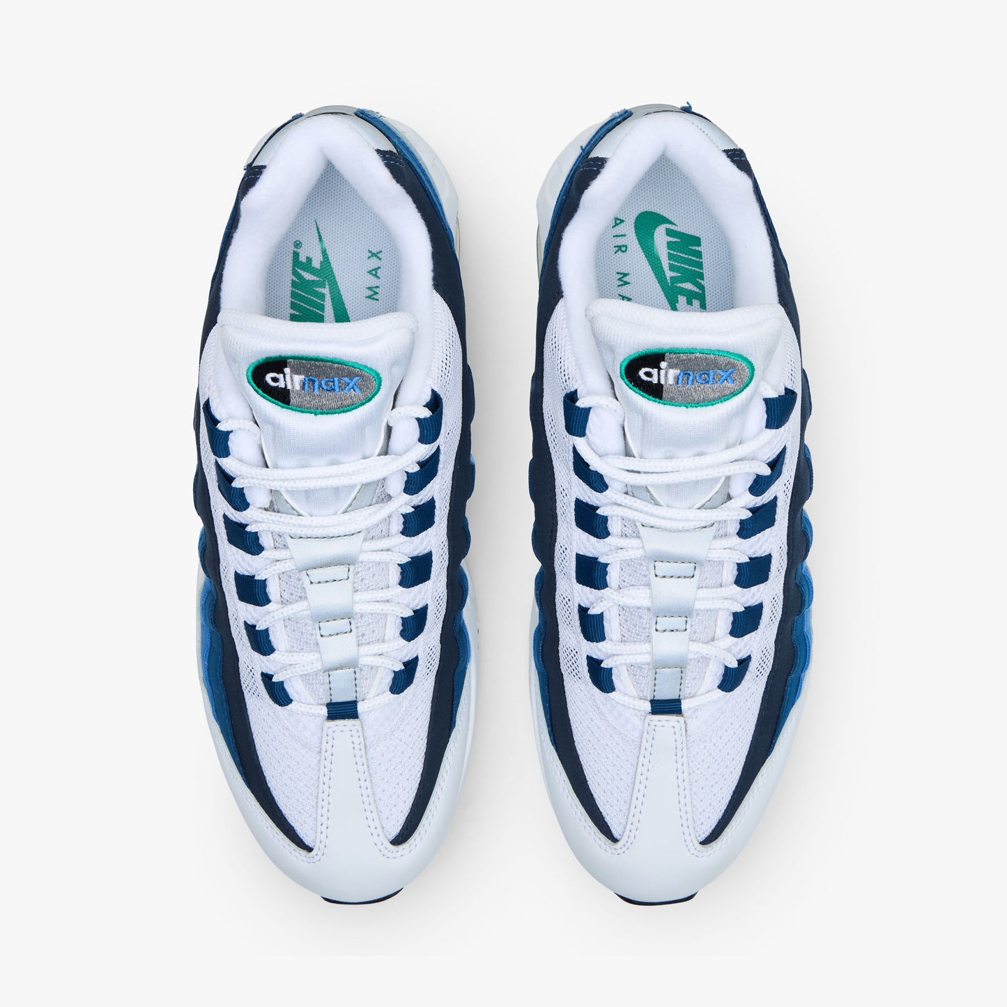 Nike Air Max 95 OG White / Emerald Green - Lake Blue