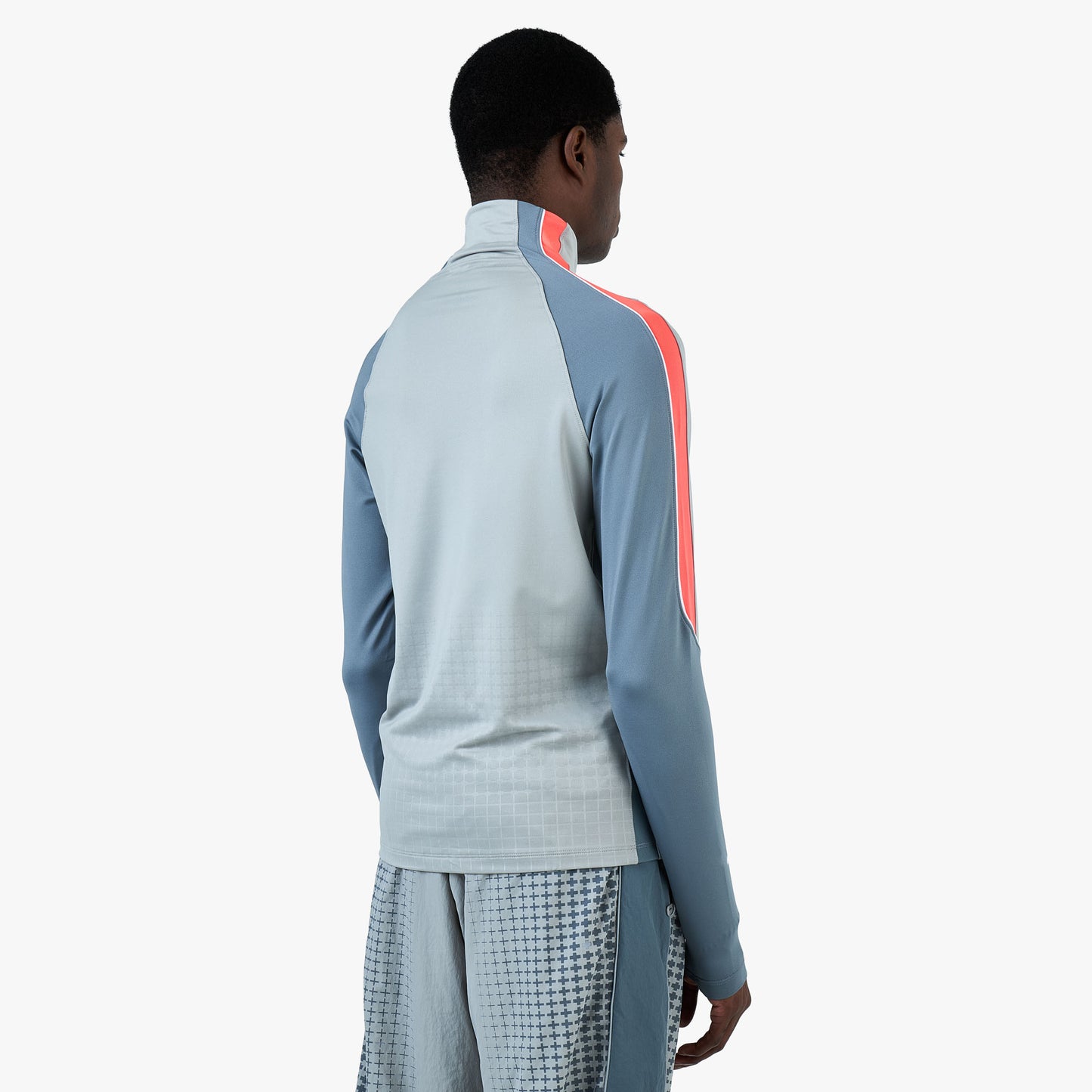 Nike x England x Palace Strike Drill Top Pewter Grey / Cool Grey - Bright Crimson