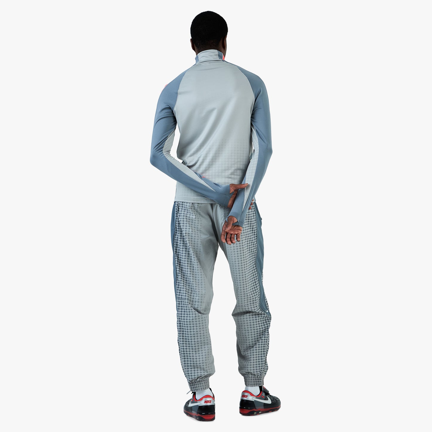 Nike x England x Palace Strike Drill Top Pewter Grey / Cool Grey - Bright Crimson