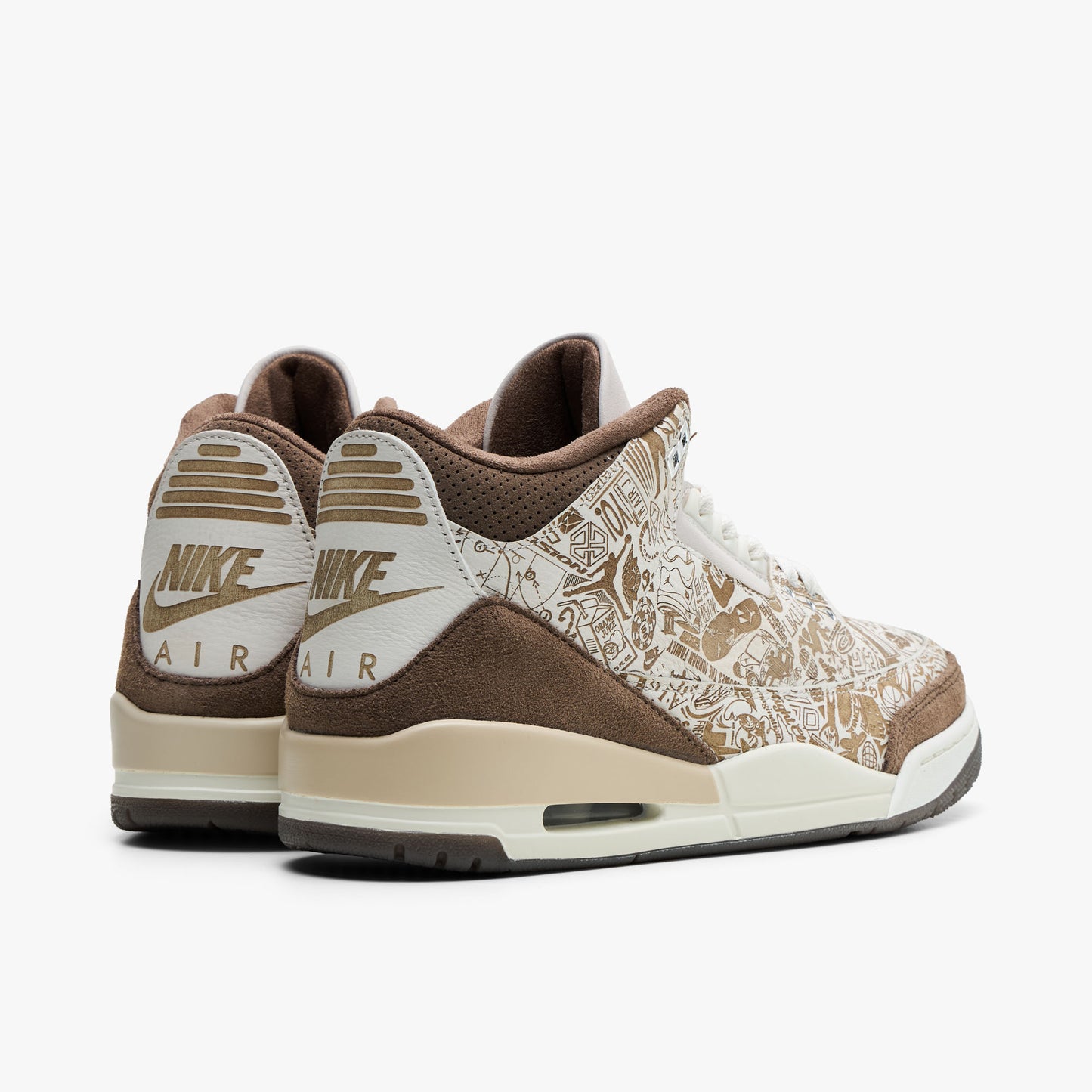 Jordan 3 Rétro Laser Phantom / Rouge Université - Palomino