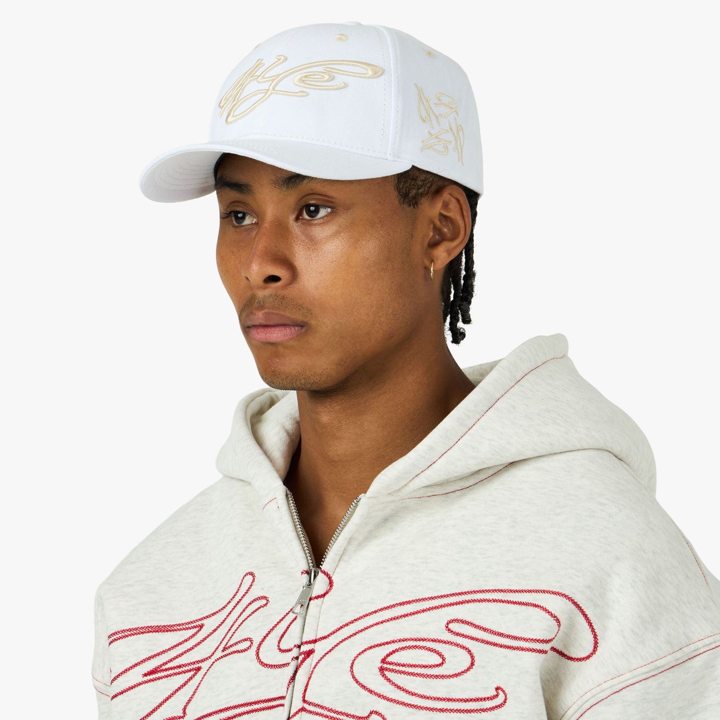 4YE Signature Faded Lo Pro Cap White / Cream