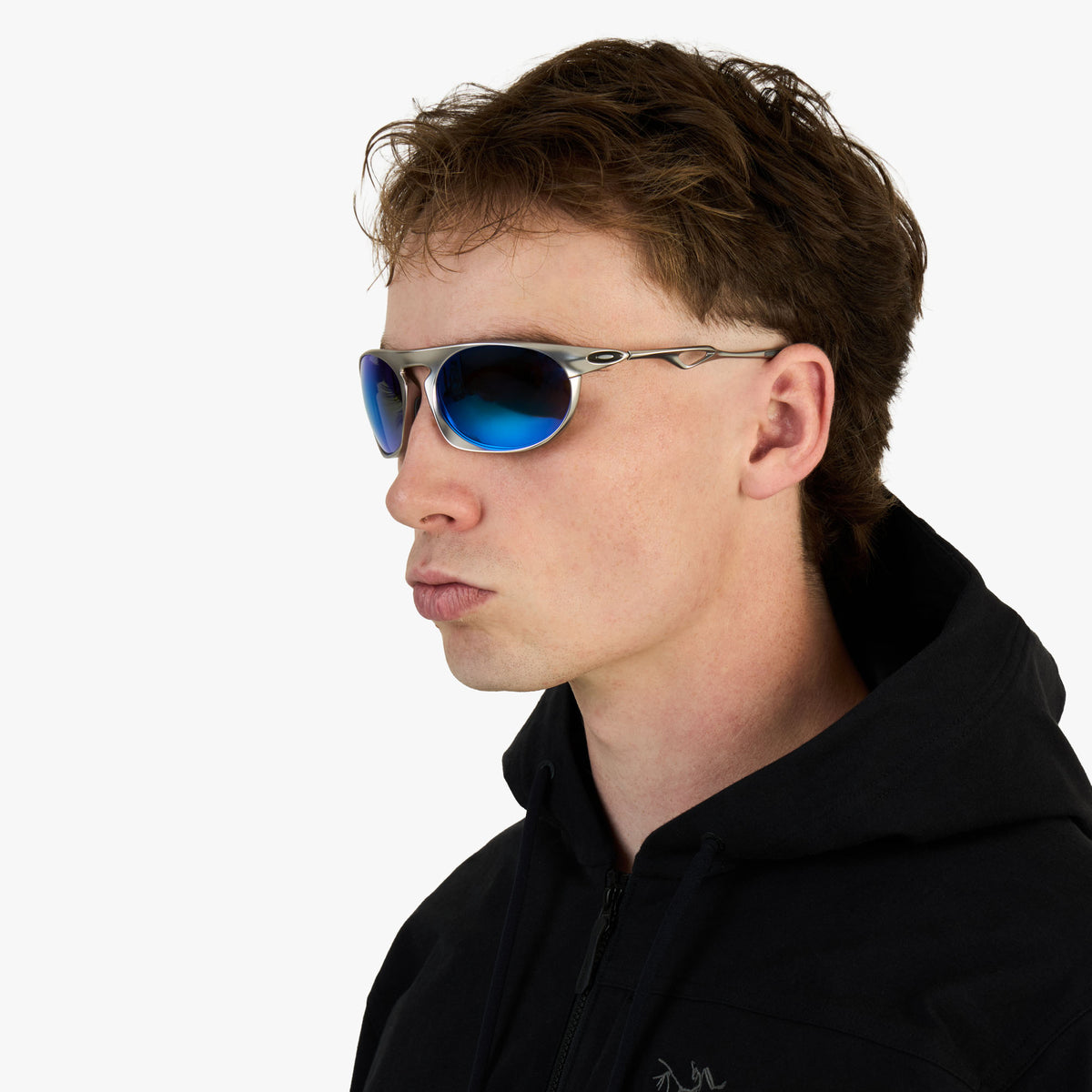 Oakley Neo Jacket Satin Chrome / Prizm Sapphire