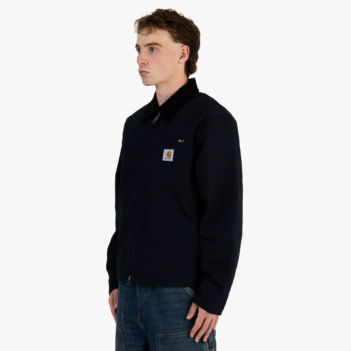 Carhartt WIP Veste Detroit Bleu marine foncé / Noir