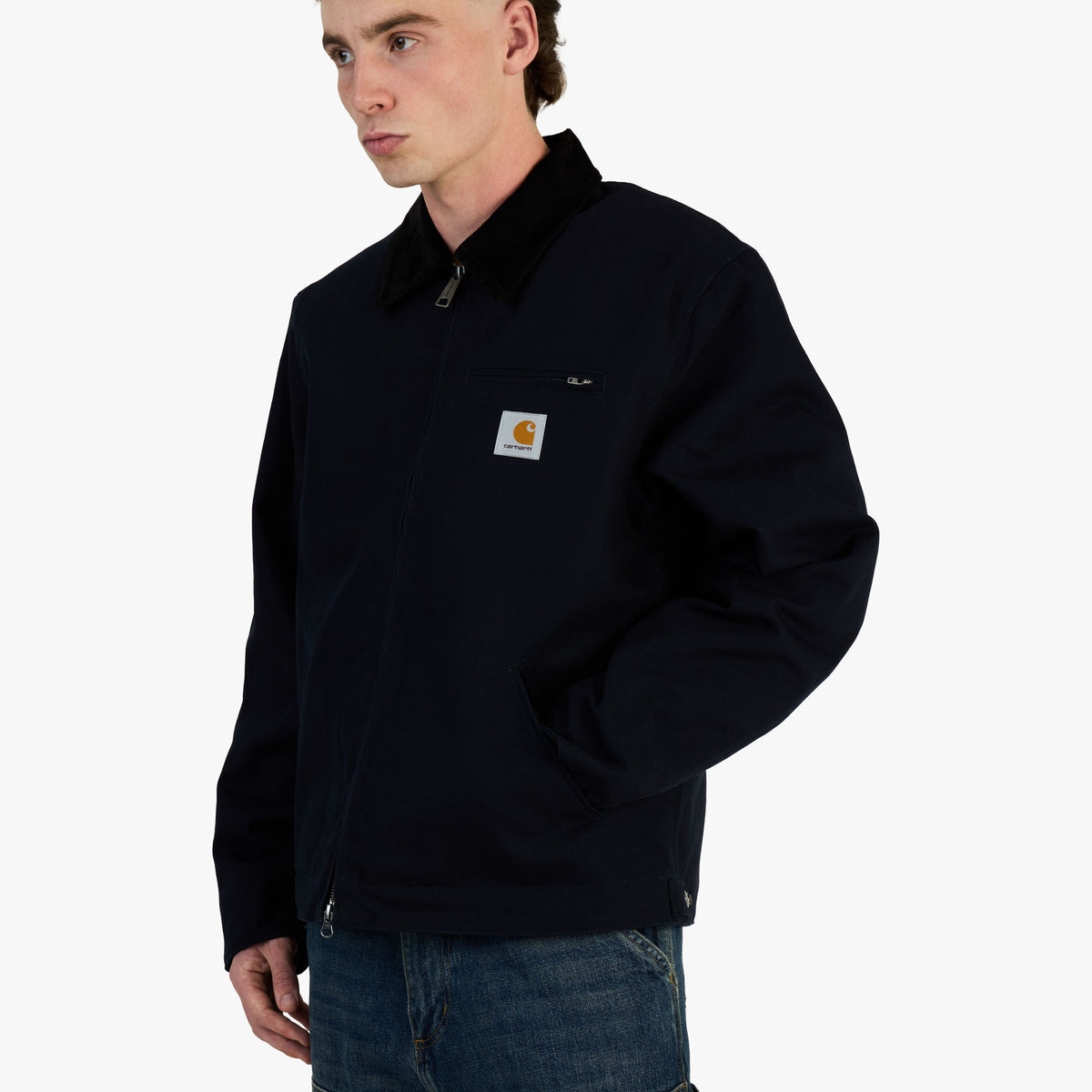 Carhartt WIP Veste Detroit Bleu marine foncé / Noir